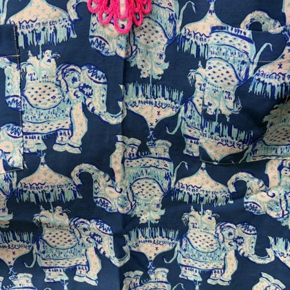 Lilly Pulitzer Carlotta Shift Dress Size 2 Joy Ride Elephant Print Embroidered - Picture 4 of 13